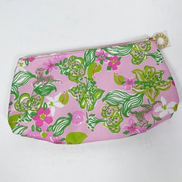 Lilly Pulitzer Estee Lauder Multi Foral Jungle Small Cosmetic Bag NWOT - Picture 2 of 6